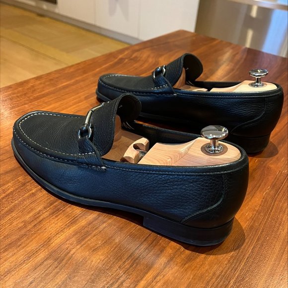 Men\'s Salvatore Ferragamo Black Loafer (Size 7) main image 5